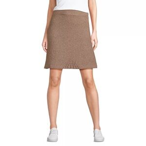 NWT Lands' End Women's Boucle Shaker Above the Knee Sweater Skirt